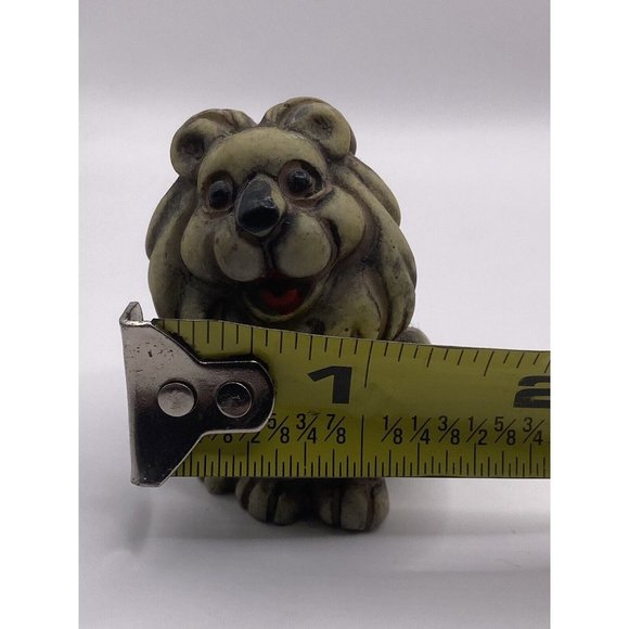 Lion Cub Stone Resin Figurine King Of Jungle VTG Mini Detail Statue Multicolor - Picture 8 of 8